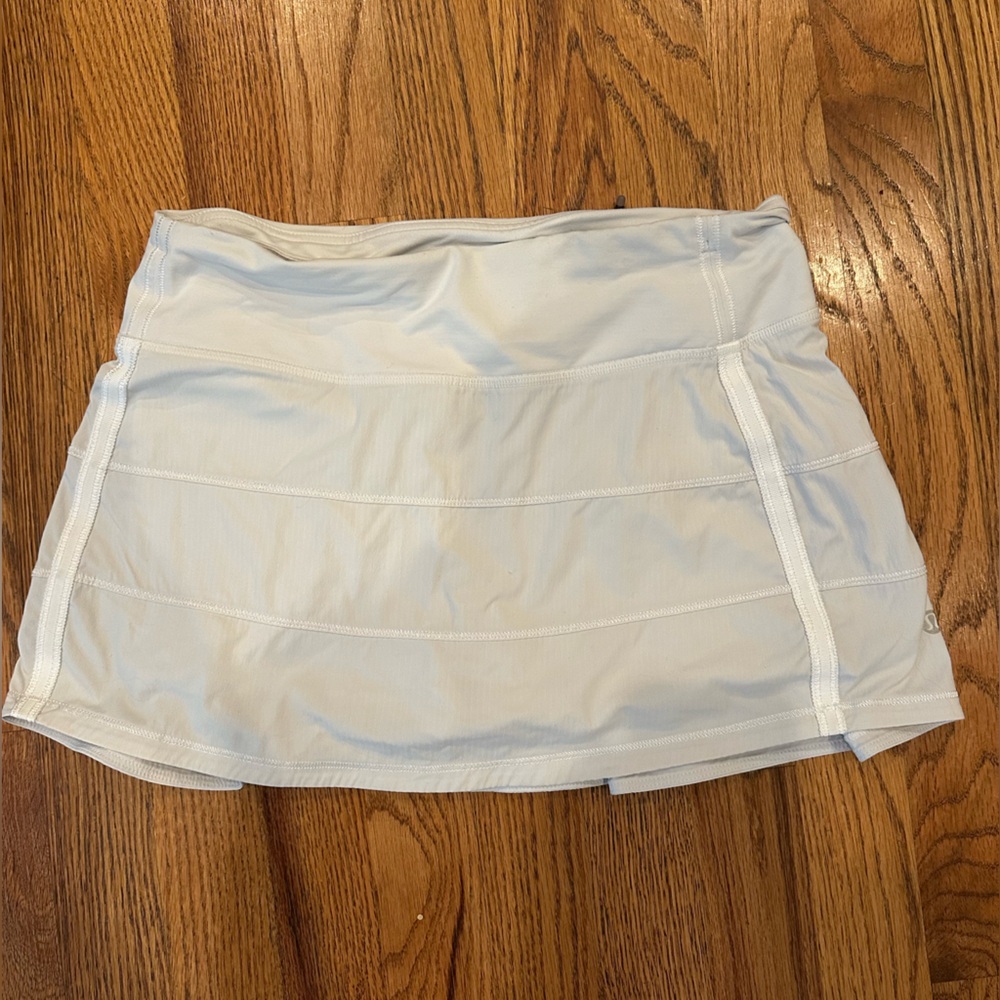 Lululemon Pace Rival White Skirt Size 4